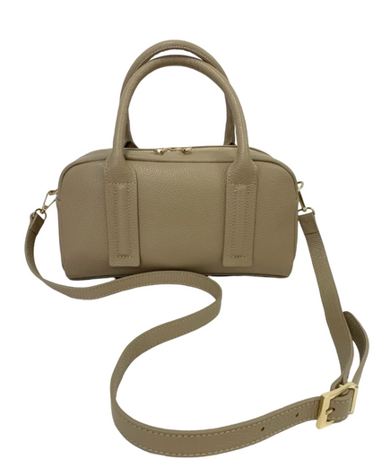 Boston Bag Iris in pelle Martellata