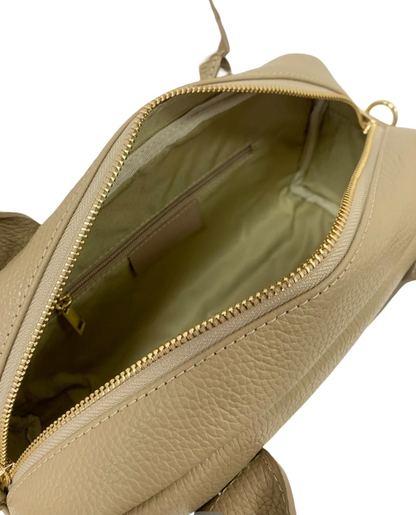 Boston Bag Iris in pelle Martellata