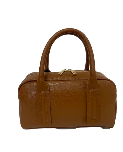 Boston Bag Iris in pelle Martellata