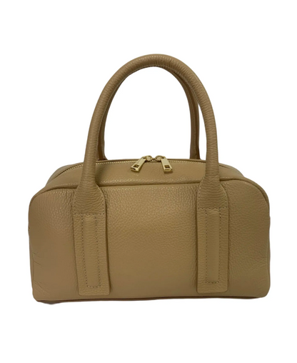 Boston Bag Iris in pelle Martellata