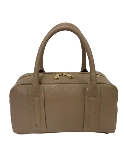 Boston Bag Iris in pelle Martellata